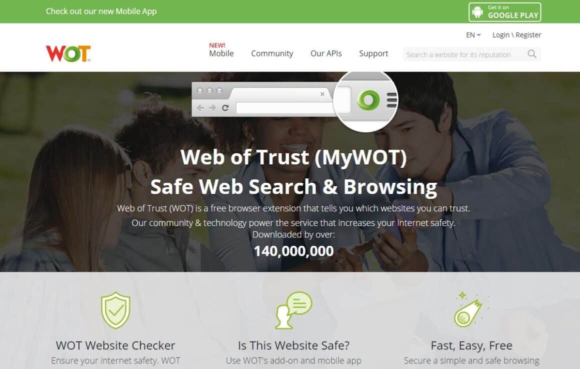 Homepage Web of Trust - WOT