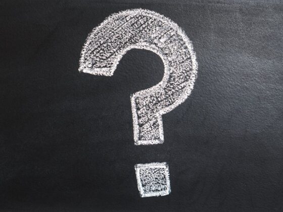 question mark on chalk board