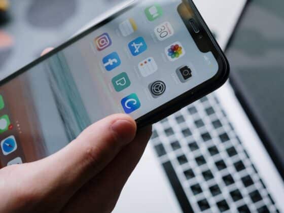 holding a smartphone