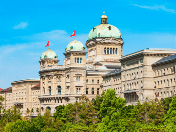 Une photo du Palais fédéral Suisse à Berne
