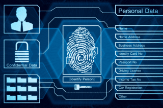 Panneau présentation les types de données personnelles