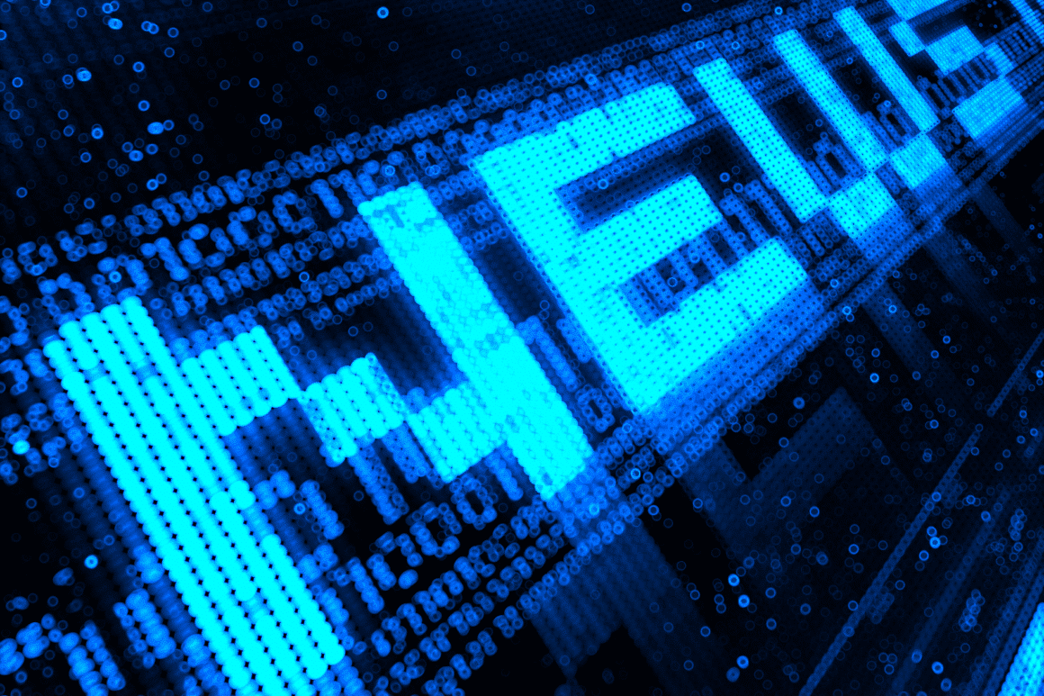 News sur fond bleu de 0 et de 1