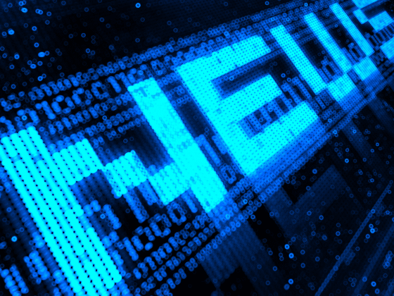 News sur fond bleu de 0 et de 1