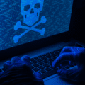 Un écran de pirate avec une tête de mort