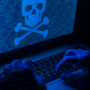 Un écran de pirate avec une tête de mort