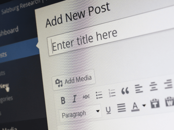 Une copie d'écran de l'interface d'édition d'un article dans Wordpress