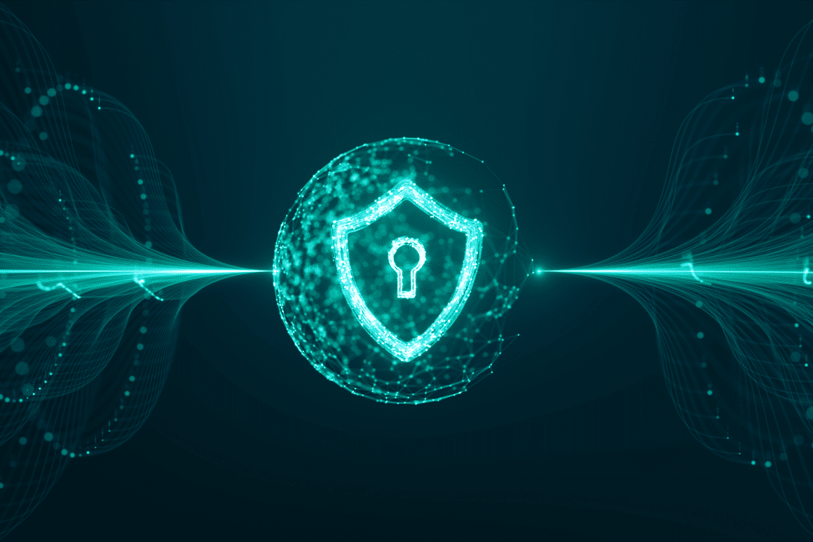 Un dessin de bouclier avec un éclairage vert