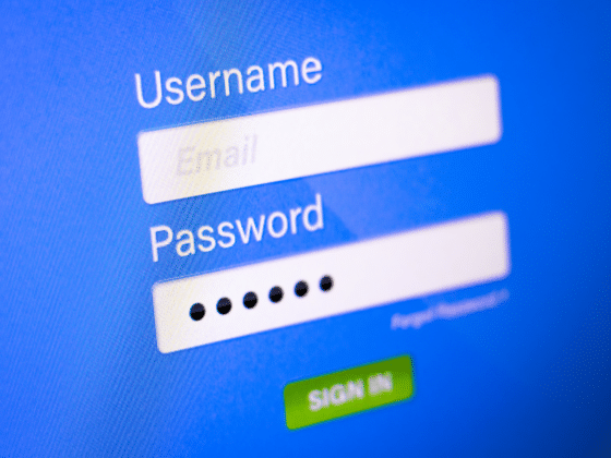 Une mire de login mot de passe