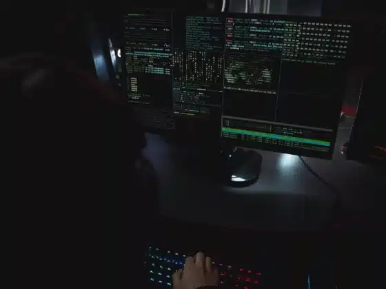 person using computer
