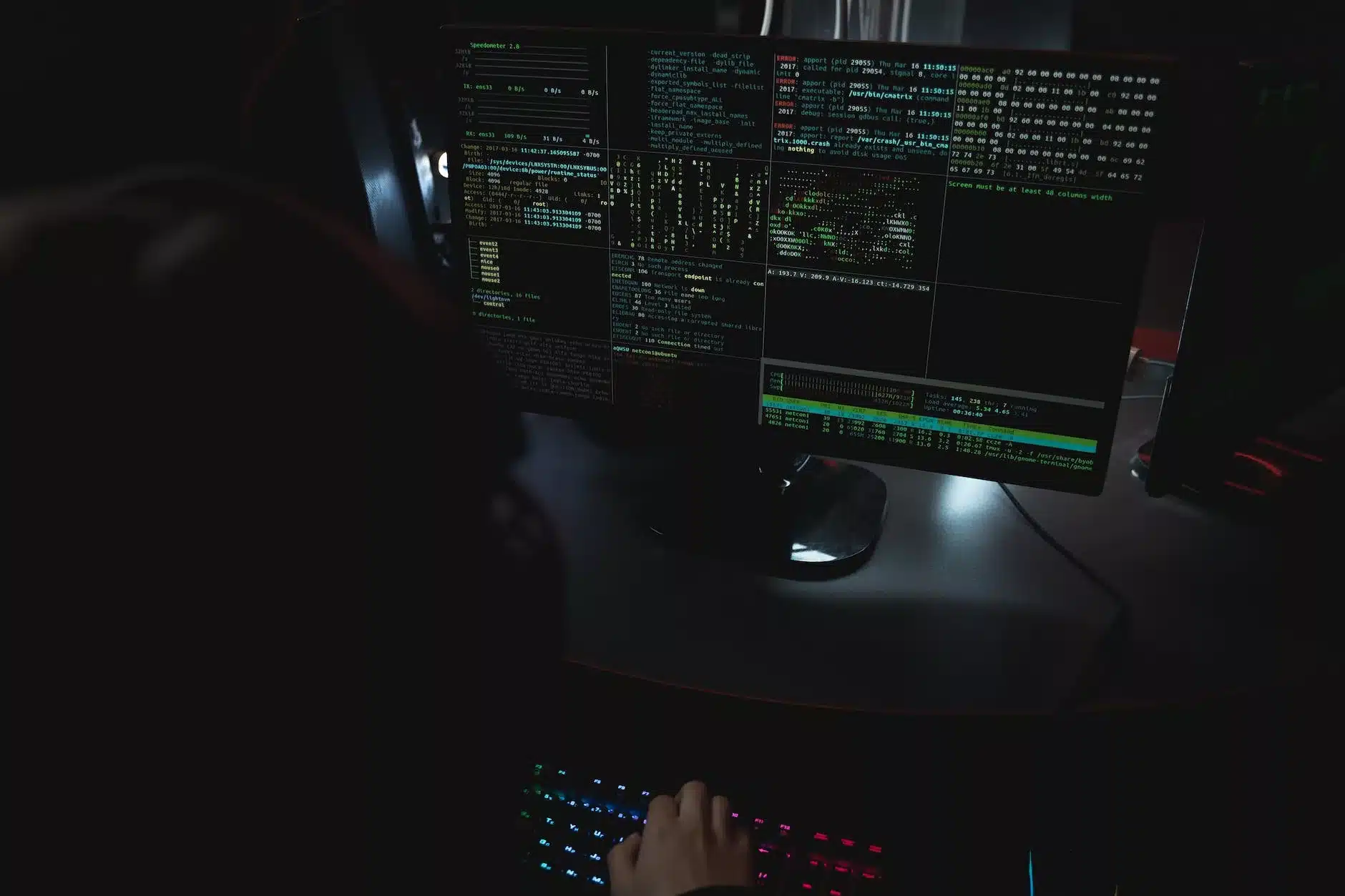 person using computer