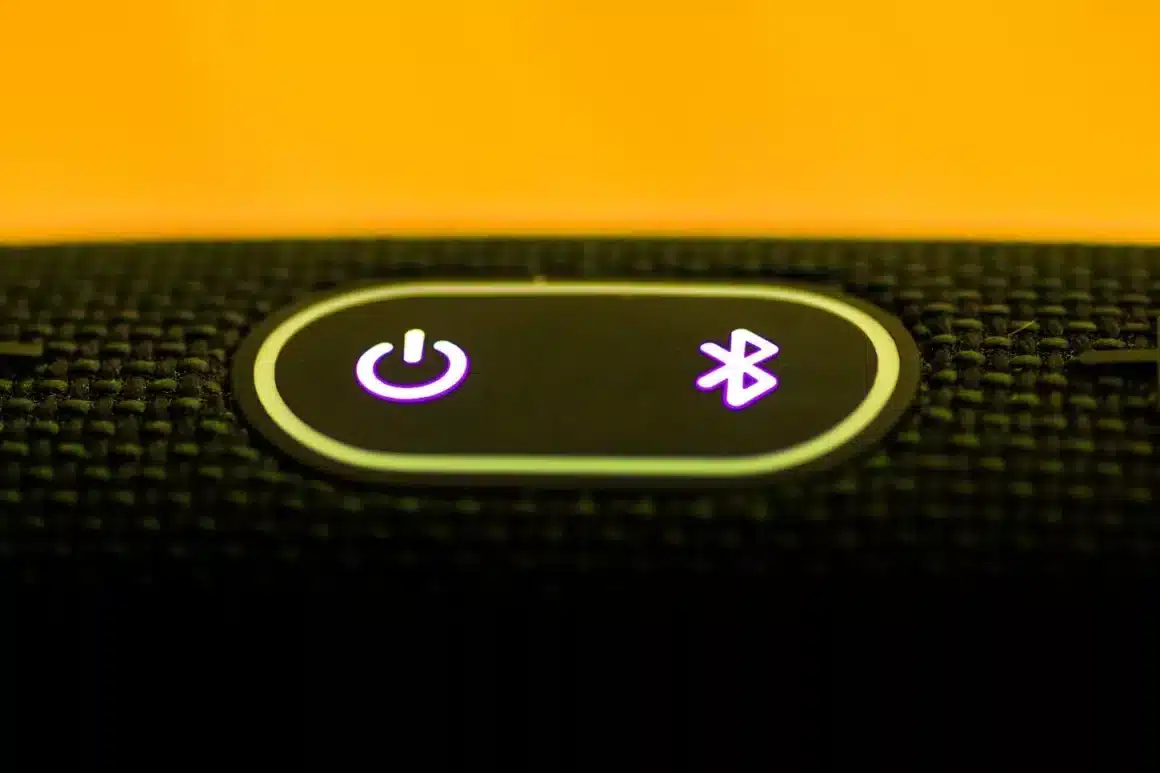 Un interrupteur d'une enceinte bluetooth