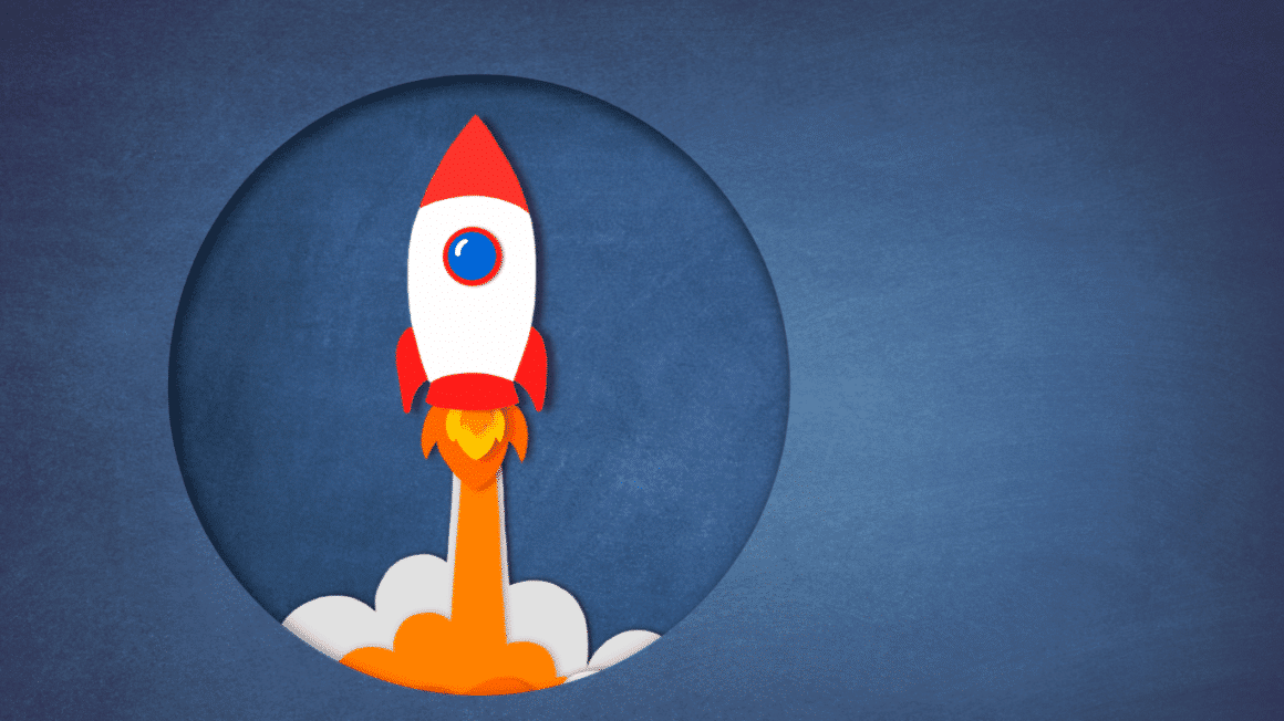 Une illustration dune fusee qui decolle