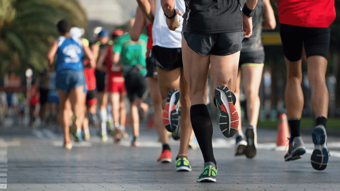 Des sportifs marathoniens