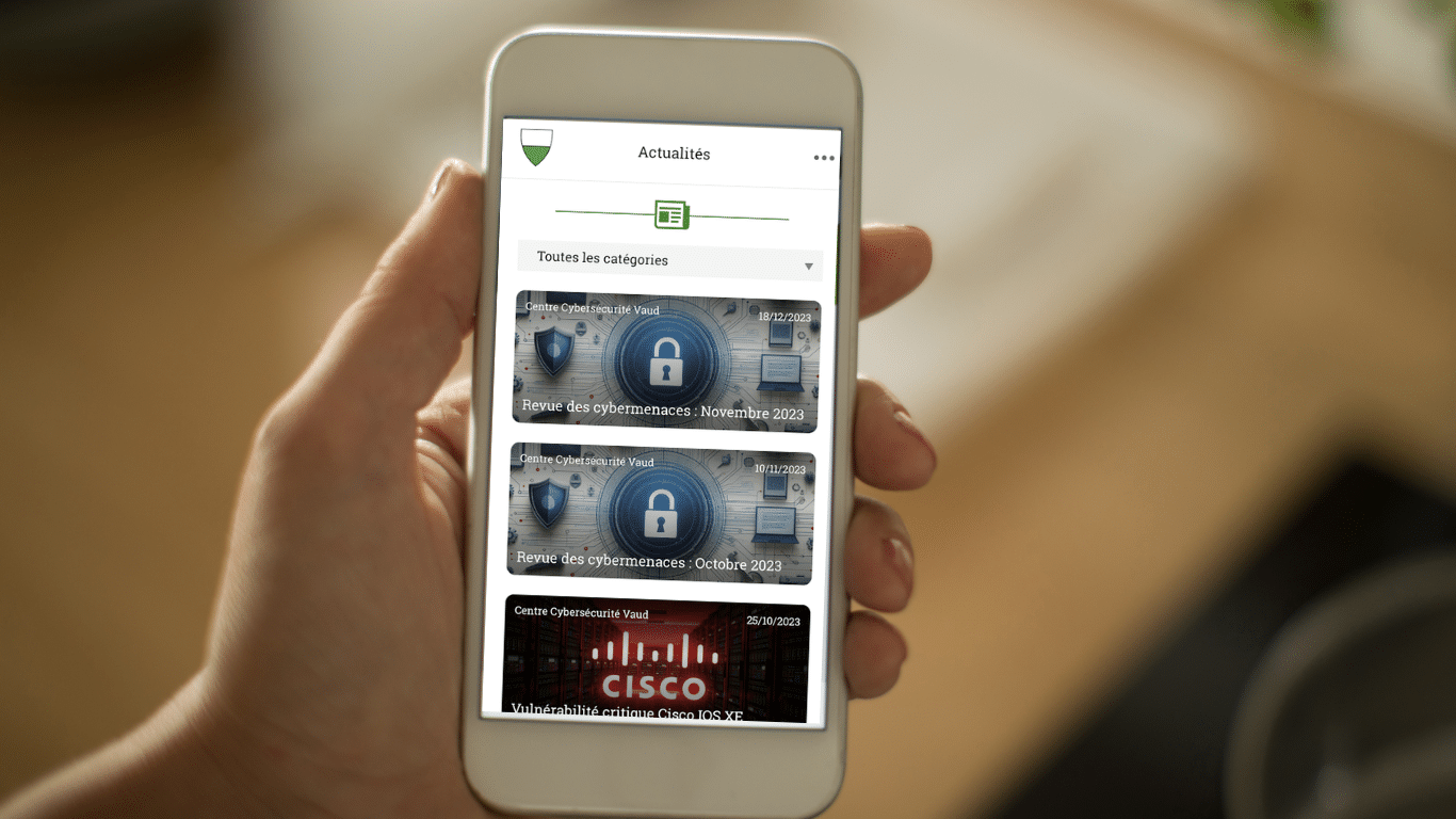 Le canton de Vaud a son app mobile cybersécurité