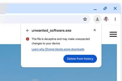 Chrome adds new warnings and cloud scanning for suspicious downloads