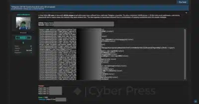 Massive Data of 361M Unique Emails & Passwords Up For Sale on Telegram