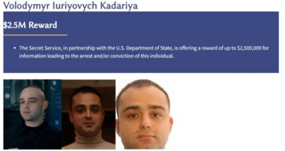 US offers $2.5M reward for Belarusian man involved in mass malware distribution