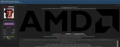 IntelBroker Allegedly Claiming Breach of AMD Internal Communications