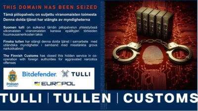 Finnish Customs dismantled the dark web drugs market Sipulitie