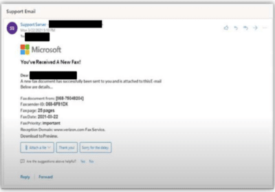 Microsoft a saisi 240 sites utilisés par le service de phishing ONNX.