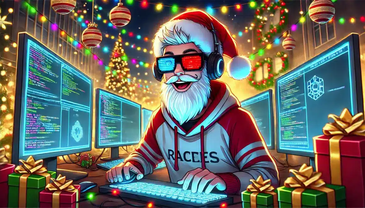 DALL·E 2024 12 21 08.14.17 Un Pere Noel joyeux