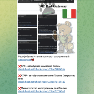 Le groupe pro-russe NoName a ciblé les sites web des aéroports italiens.