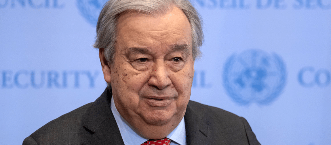 Le secrétaire général de l'ONU António Guterres (source ONU)
