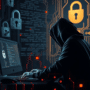 Un hacker devant son ordinateur pour coder des ransomwares