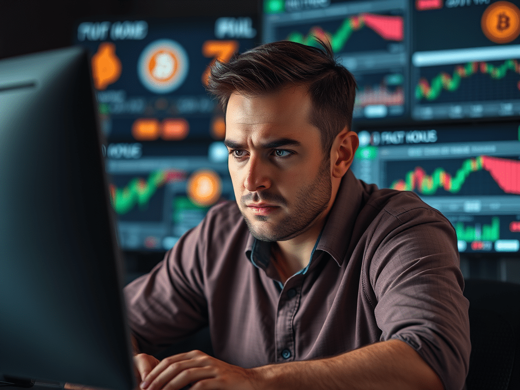 un propriétaire de cryptomonnaies