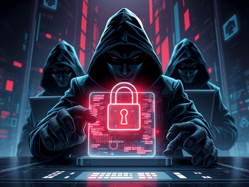 Dcod Life des-donnees-securisees-et-protegees-avec-des-hackers-en-arriere-fond ...