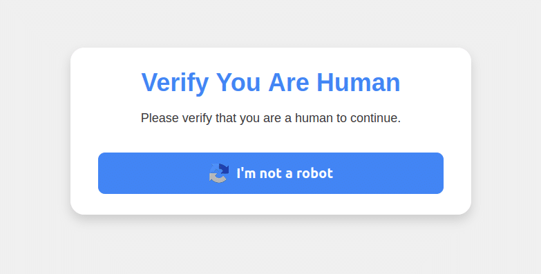 Verify you are a human