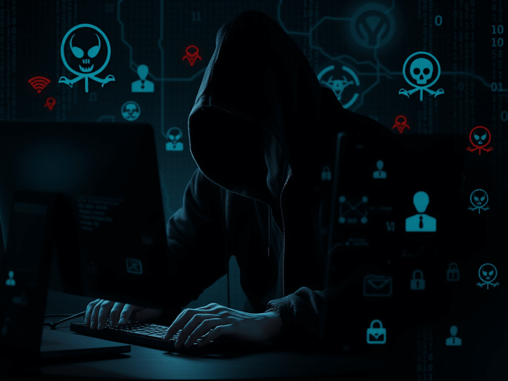un hacker dans le crime organisé