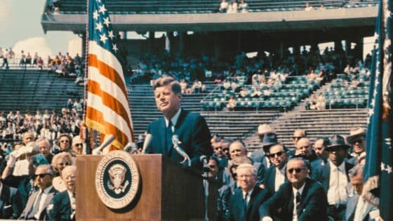 un discours avec JFK