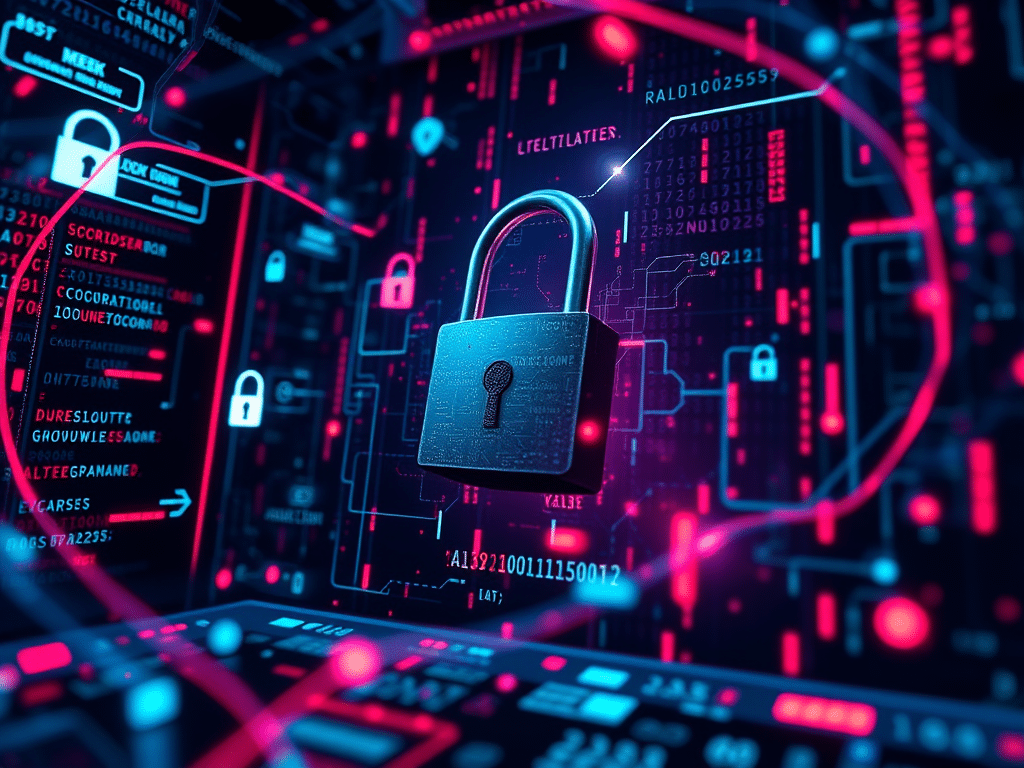 un ransomware qui chiffre des données dans un monde numérique