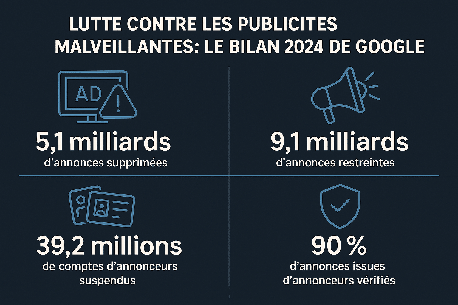 Google : Les chiffres principaux du rapport Google Ads 2024