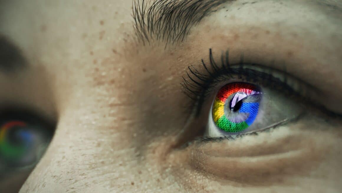 Un oeil teinte de Google