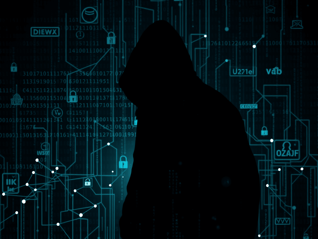 une ombre de cybercriminel qui rode dans le darknet