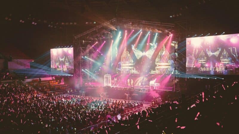 salle de spectacle pour un concert