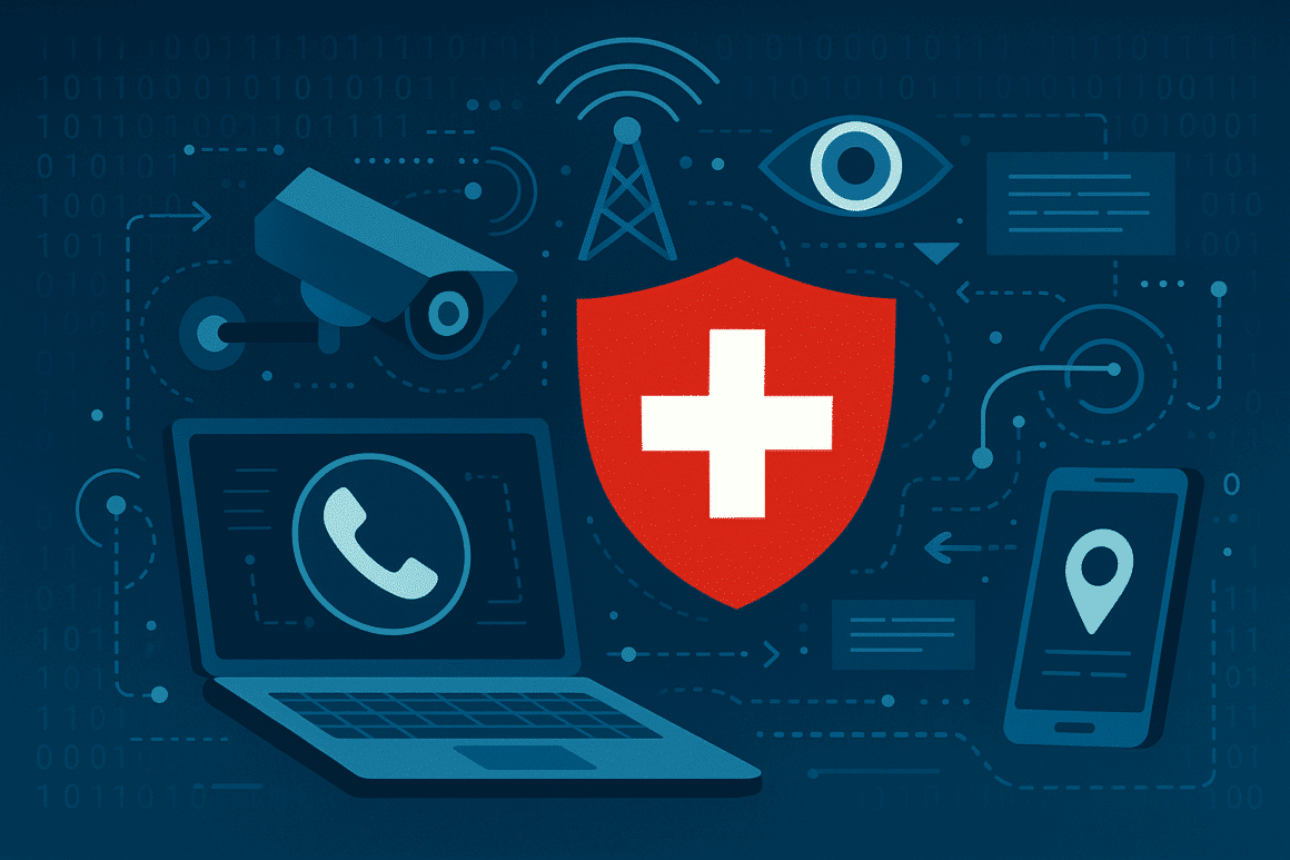 illustration surveillance télécommunication en Suisse