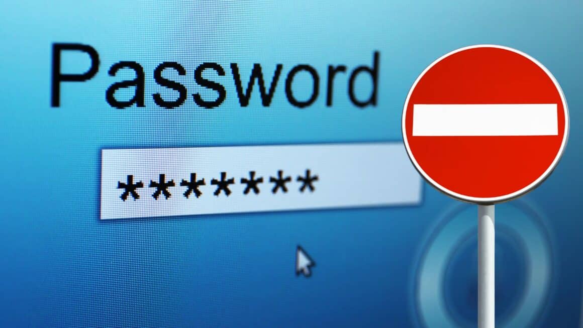 Mot de passe interdit