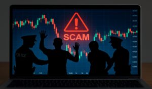 La police a fermé une fausse plateforme de trading qui a escroqué des centaines de personnes