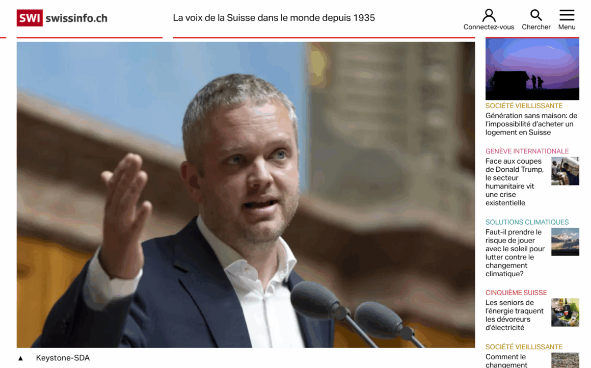 SwissInfo - Pas de réglementation spécifique pour les "deepfakes"