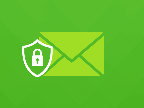 Illustration stylisée d’une enveloppe verte avec un cadenas, évoquant l’abonnement sécurisé à la newsletter cybersécurité de DCOD.