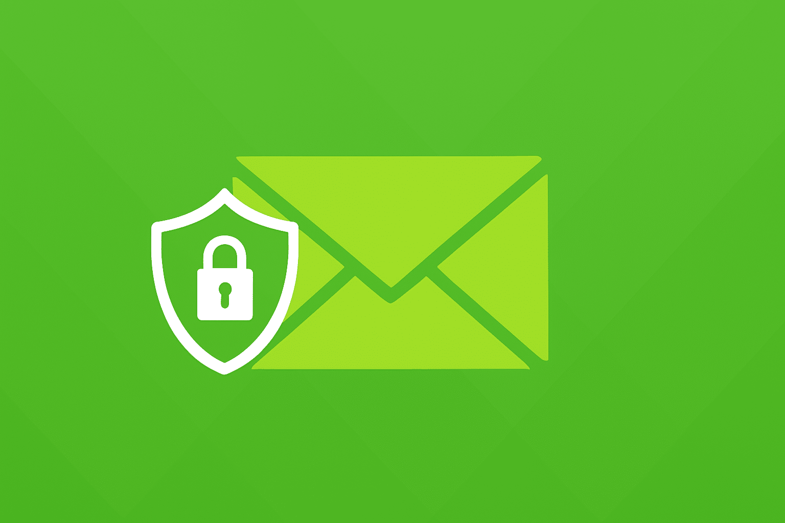 Illustration stylisée d’une enveloppe verte avec un cadenas, évoquant l’abonnement sécurisé à la newsletter cybersécurité de DCOD.