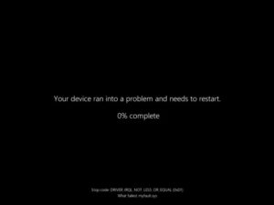 Windows 11 supprime l'erreur d'écran bleu de la mort et la remplace par un écran noir