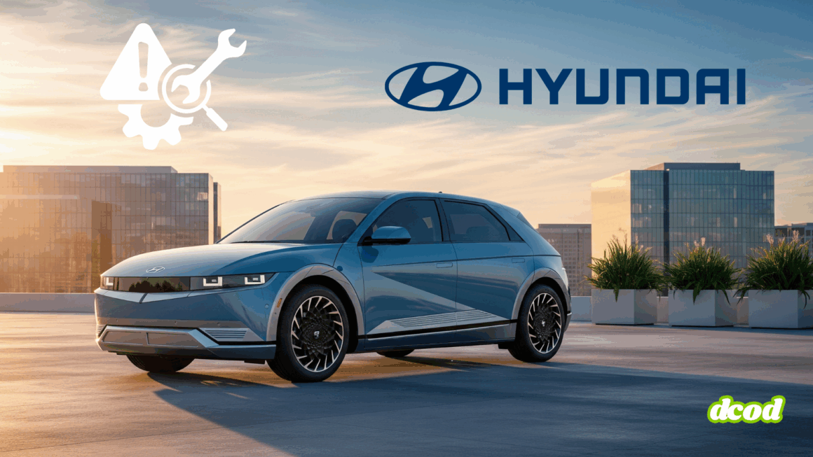 La Hyundai Ioniq 5, un VUS électrique au design moderne, est garée dans un décor urbain au lever du soleil.