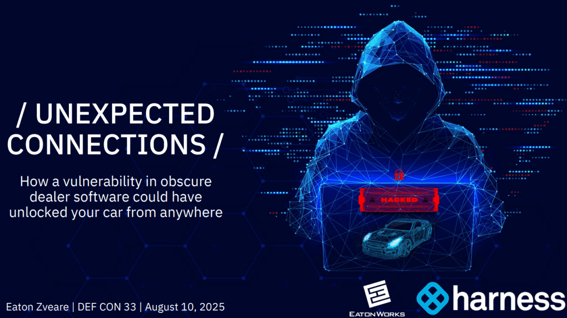 Eaton Zveare How a vulnerability in obscure dealer software could have unlocked your car from anywhere