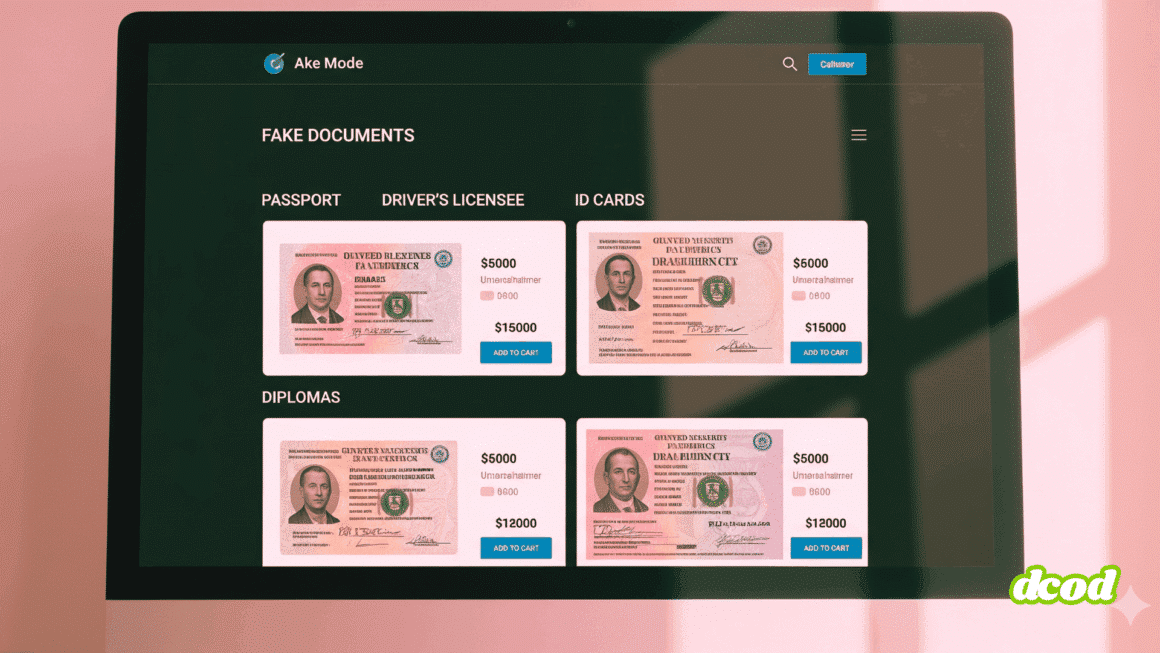 DCOD un marche de faux papiers mis hors ligne