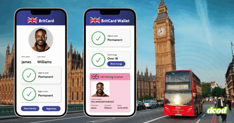 BritCard : la future carte d’identité numérique britannique fait polémique 10 Application BritCard affichant une identité numérique britannique devant Big Ben