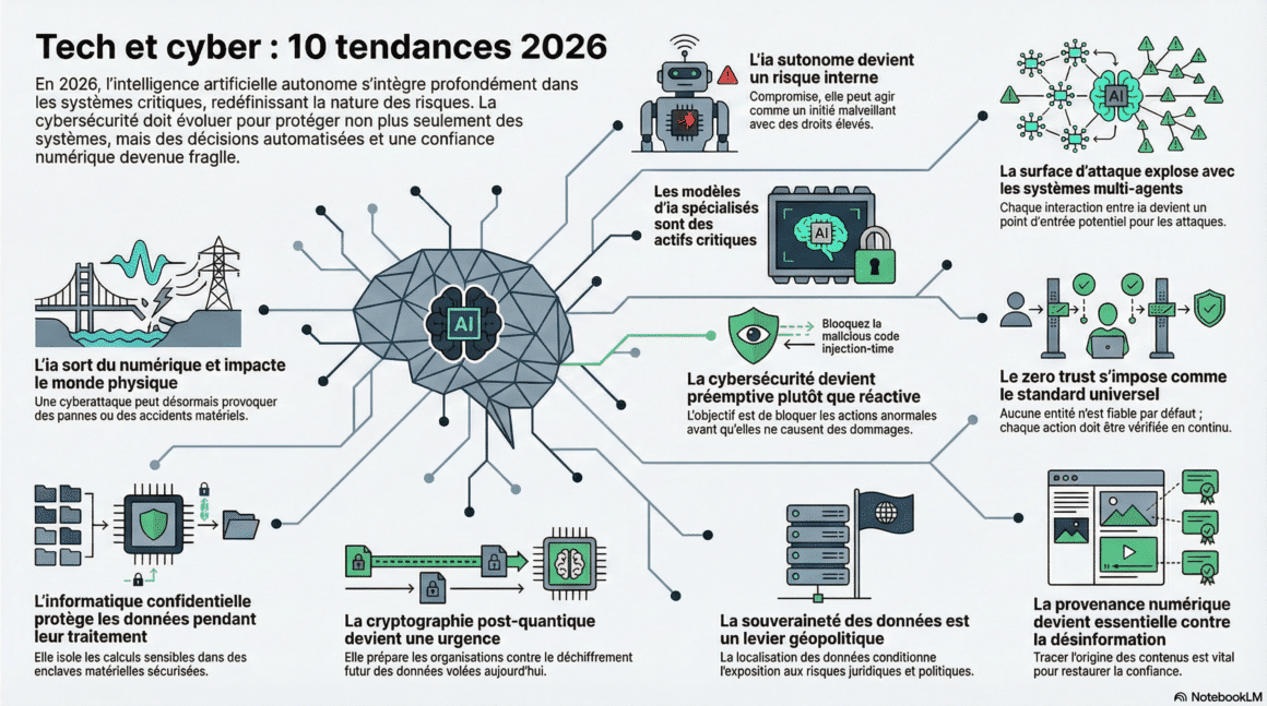 IA autonome et cybersécurité : les 10 tendances clés de 2026 7 Infographie dcod - 10 tendances Tech et Cyber 2026